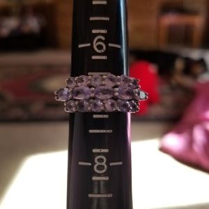Sterling Silver Tanzanite Ring Size 7